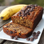 Freshly sliced cottage cheese almond flour banana bread loaf