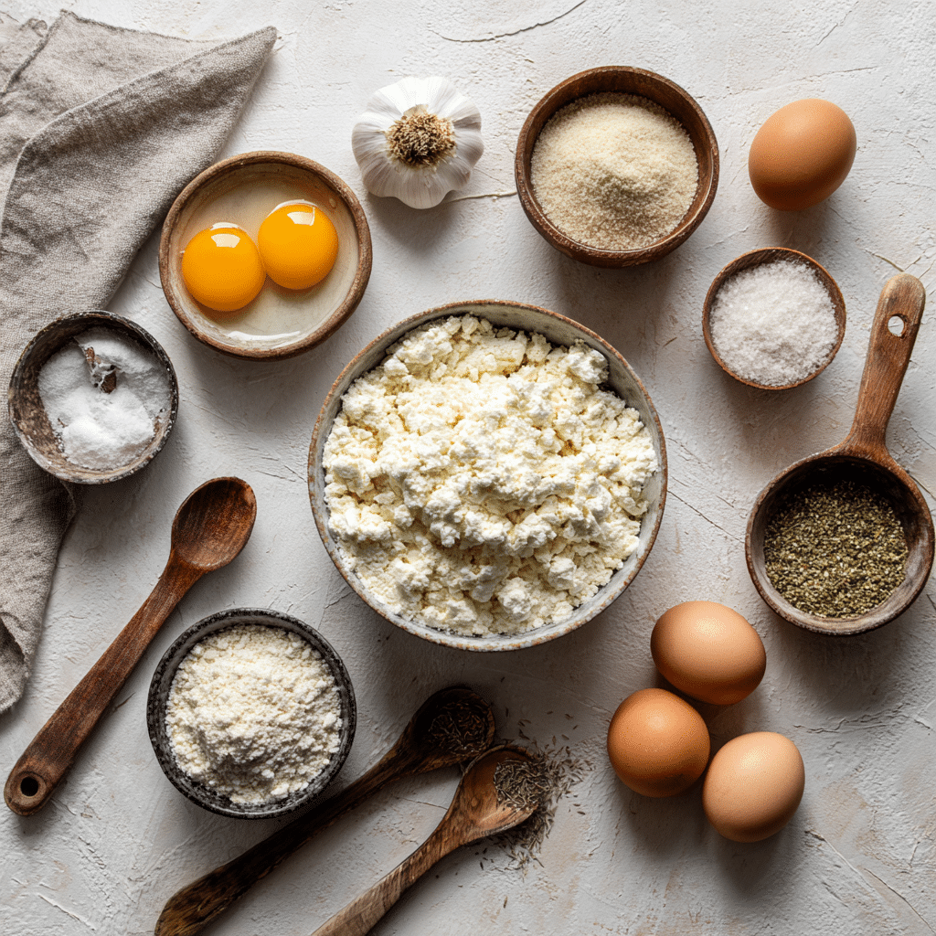 Ingredients for cottage cheese pizza crust no flour