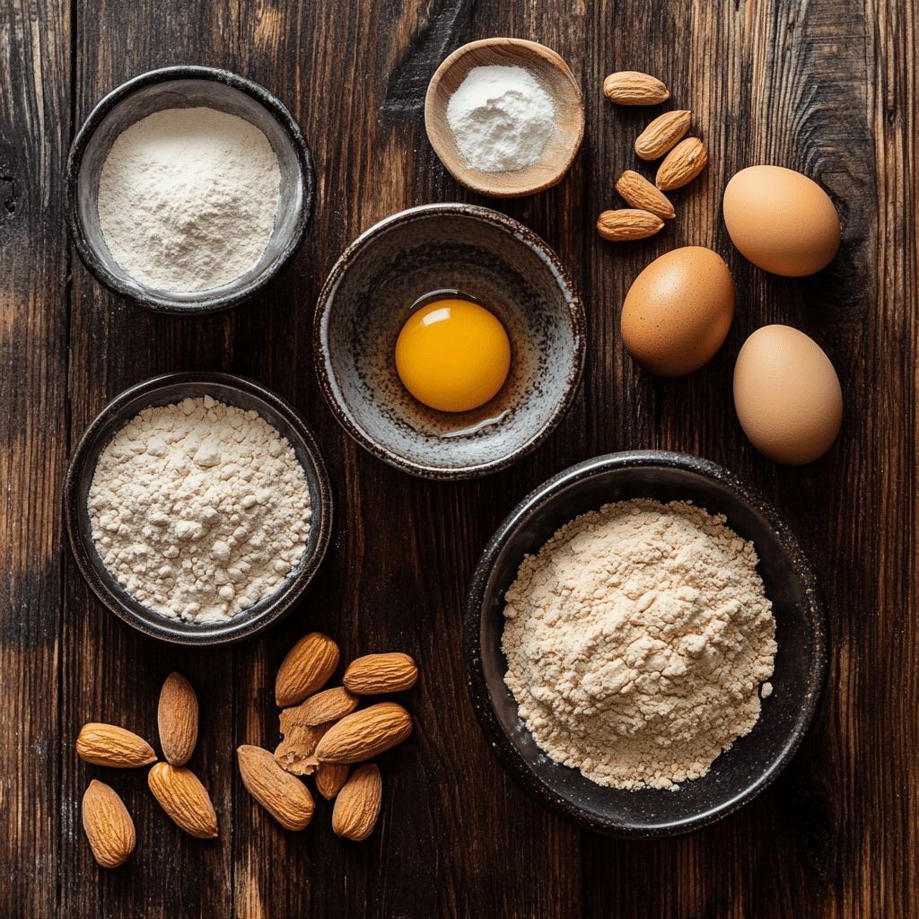 ingredients for almond flour peanut butter cookies