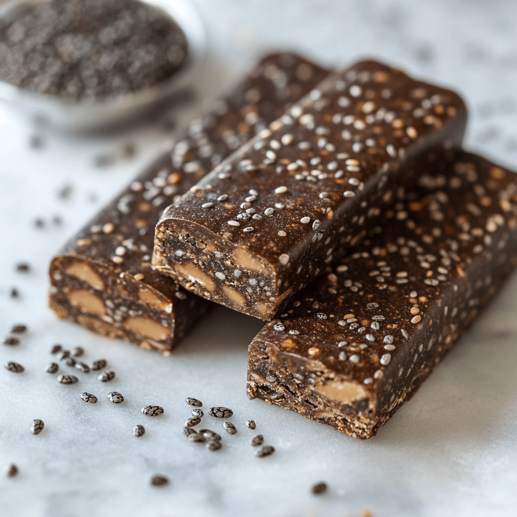 Sugar free protein bars on rustic counter